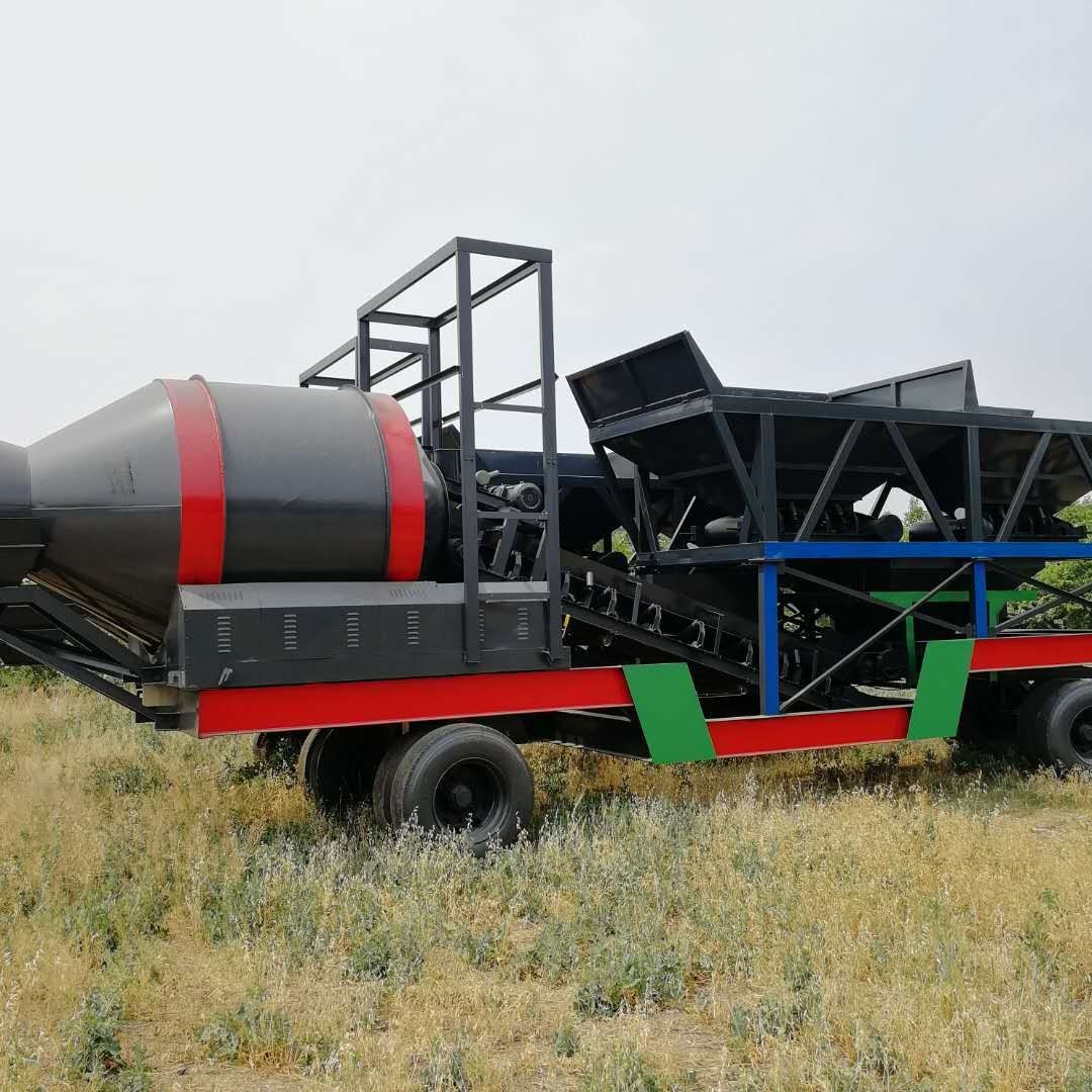 YG60型移动式滚筒搅拌站