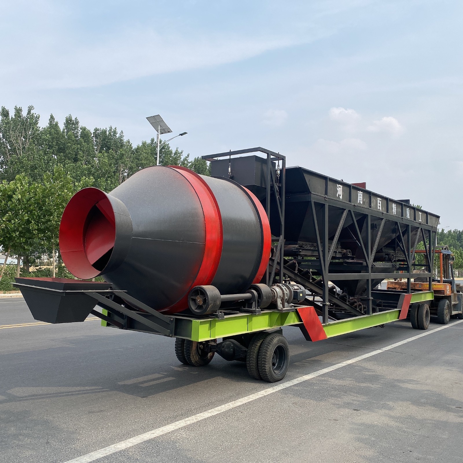 YG60型移动式滚筒搅拌站