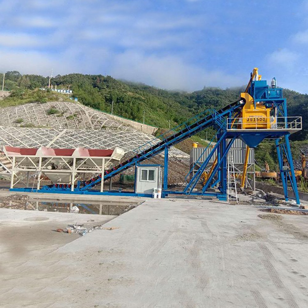 YM35型免基础混凝土搅拌站