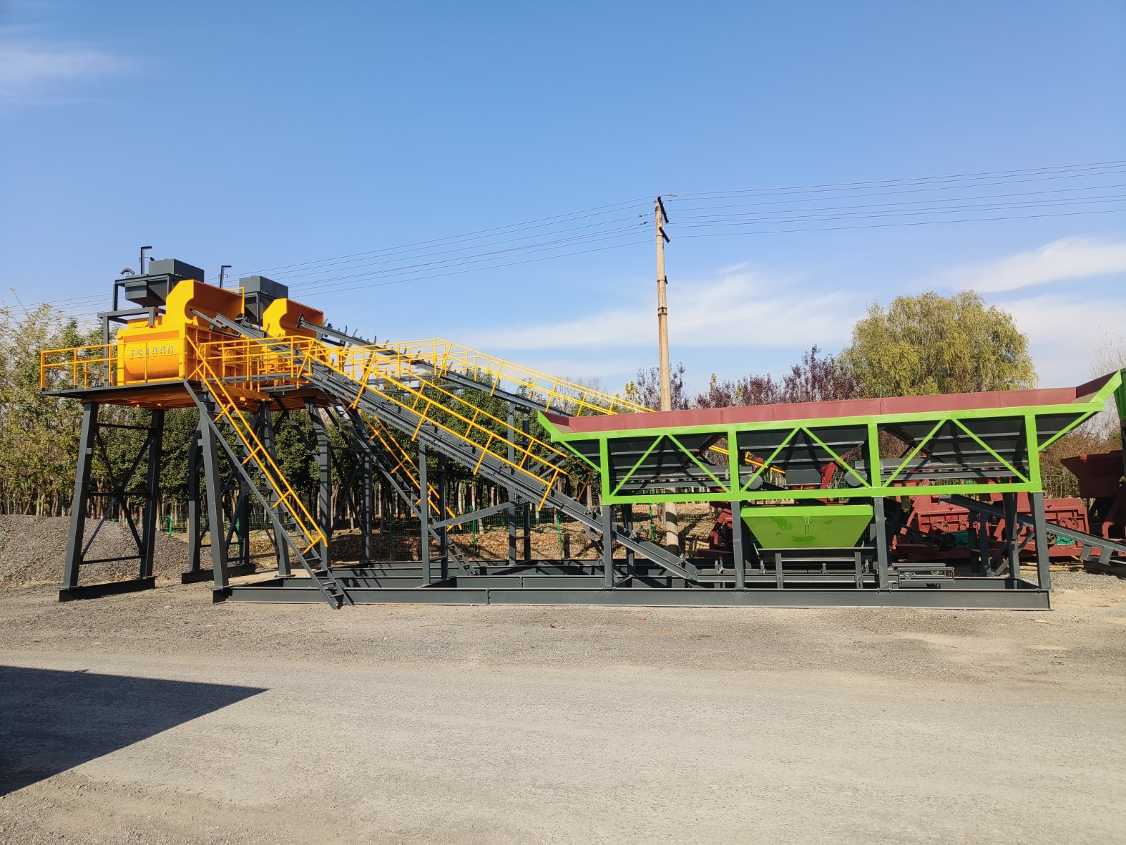 YM60型免基础混凝土搅拌站