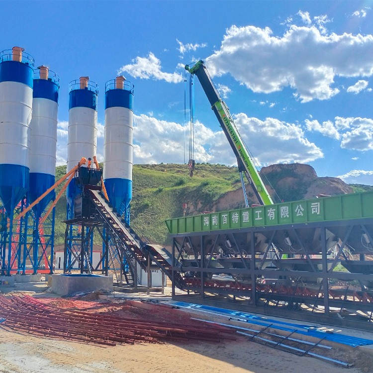 YM90型免基础混凝土搅拌站