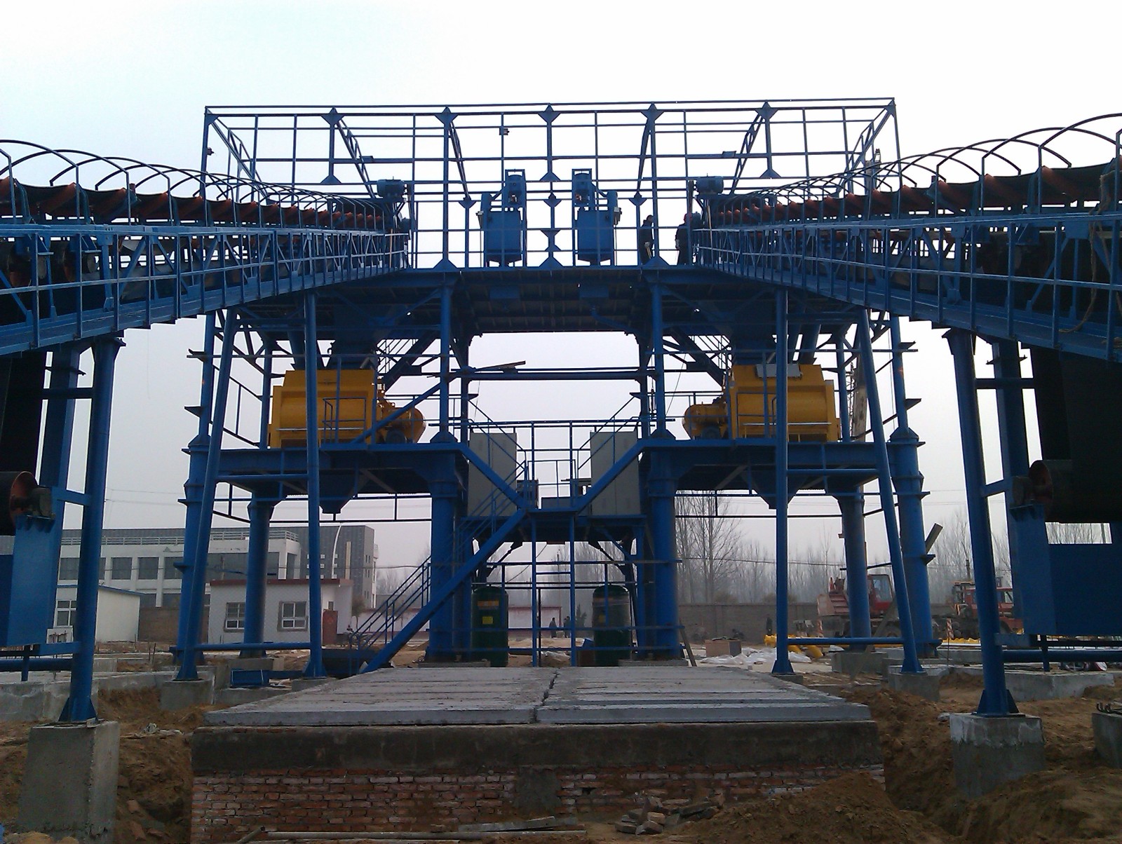 安阳双HZS180型搅拌站设备