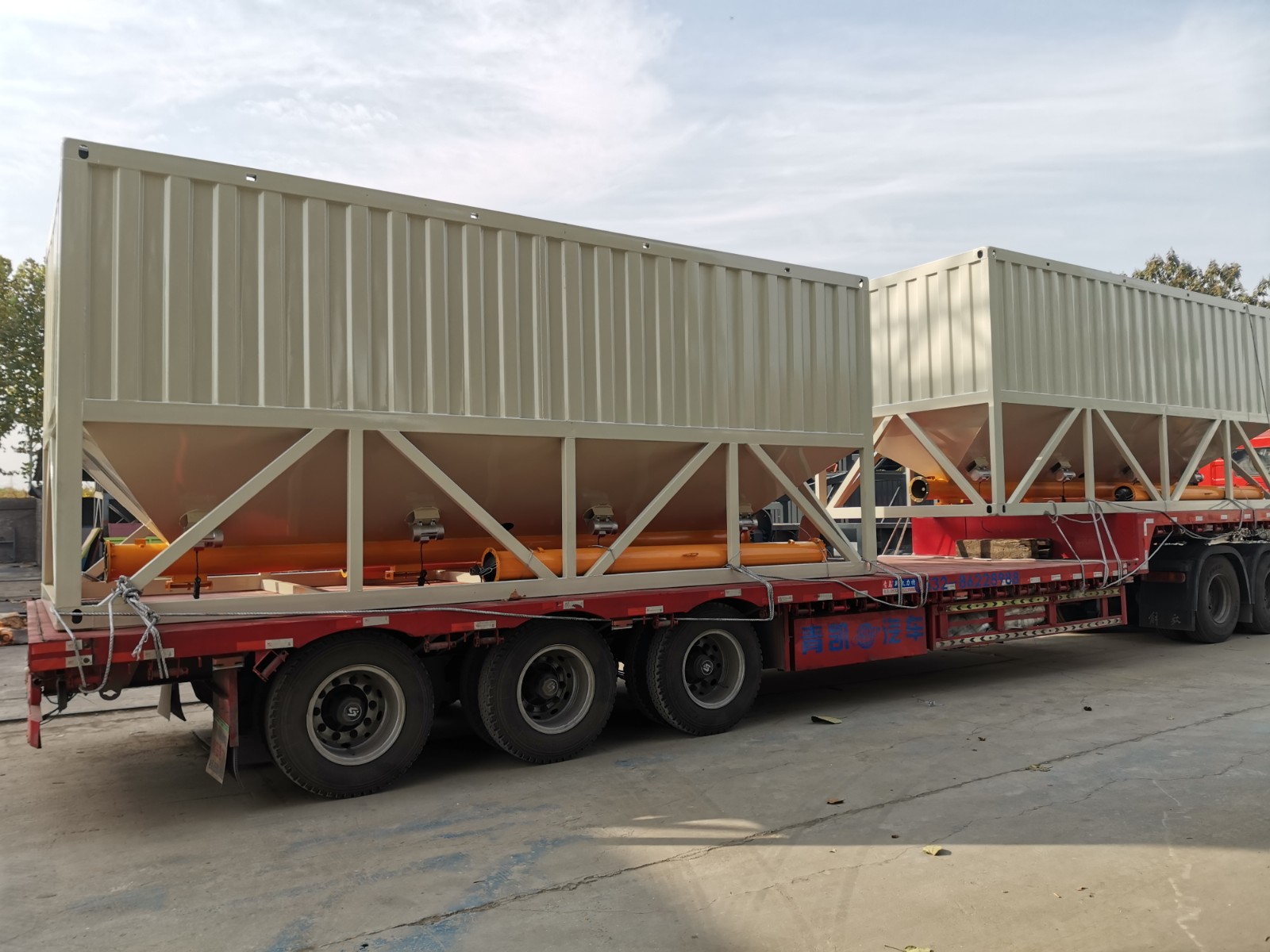 卧式水泥仓/片状水泥仓/立式水泥仓/免基础水泥仓/水泥罐-河南百特重工